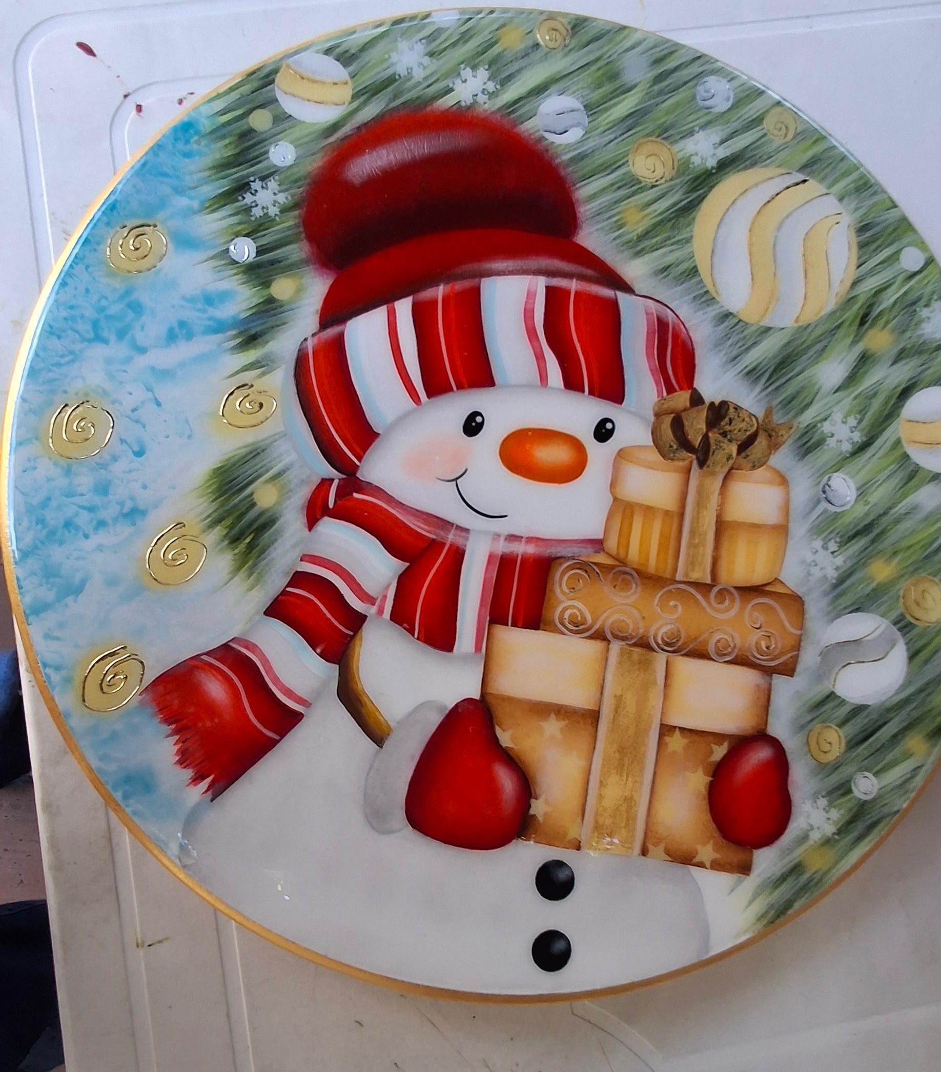 Pintura Con Acrílico En Madera Nivel 4 Navideño